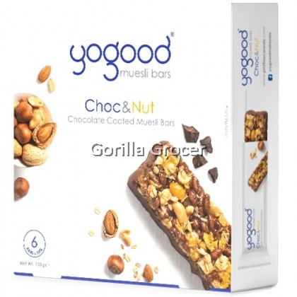 Yogood Muesli Bars - Choc & Nut (6 x 23g bars)